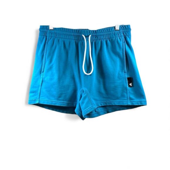 Adidas Pants - Adidas Cotton Pull-up Shorts in Blue Size L